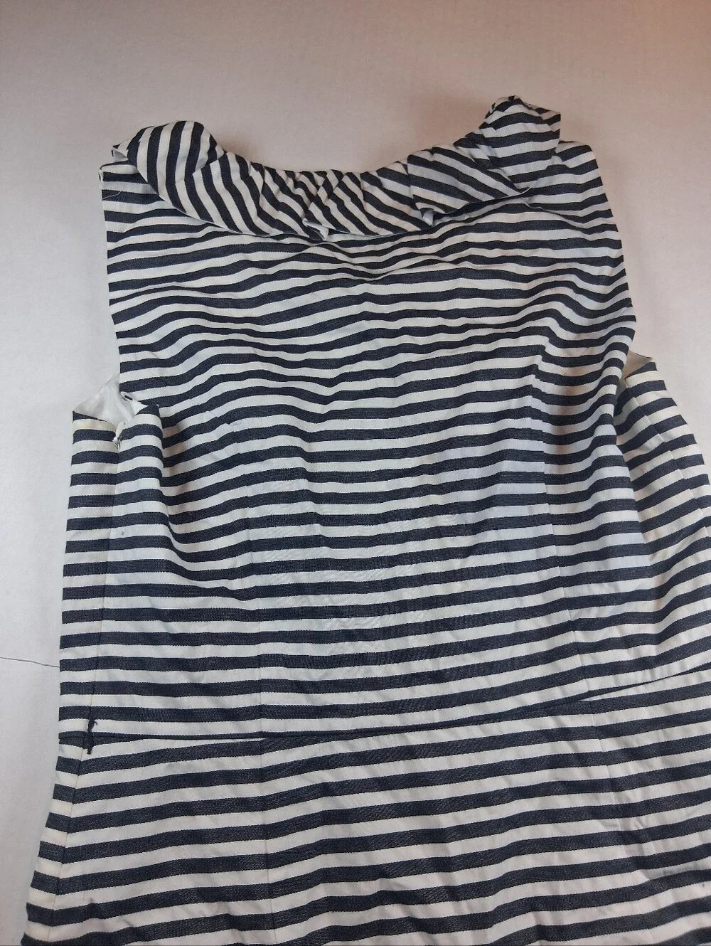 Kate Spade Striped Ruffle Dress Size 6 Nautical Sleeveless Breezy Preppy Cotton